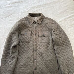 Faherty Men's Quilted Shirt Jacket - Brown